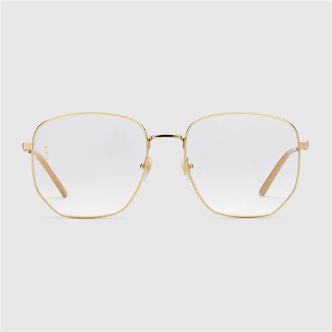 gucci gold glasses frames